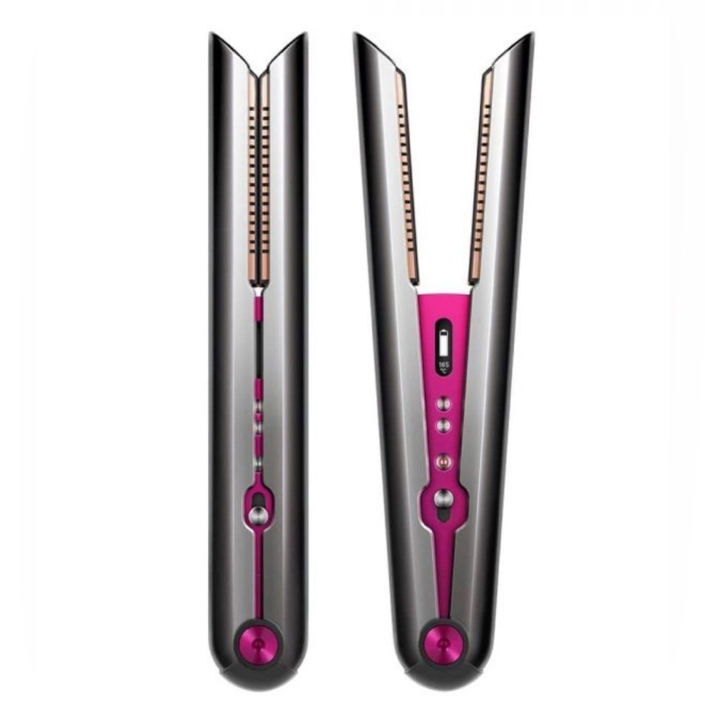 Dyson Hair Styler with Pink and Silver Finish